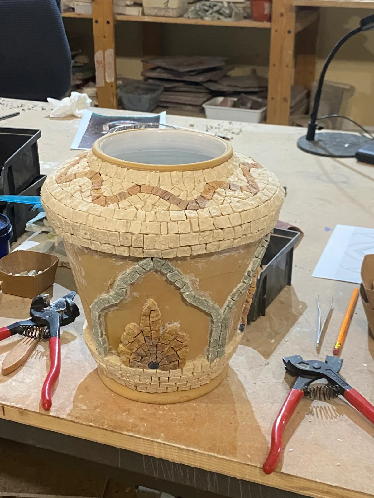 Vase décoratif en marbre