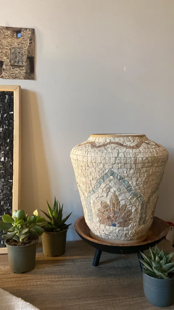 Vase décoratif en marbre